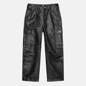 MILITARY CARGO LEATHER PANT