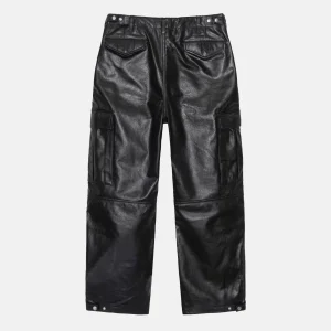 MILITARY CARGO LEATHER PANT